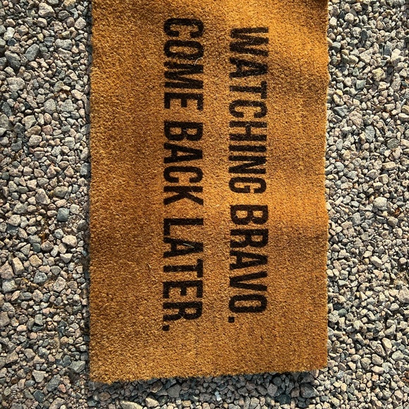 Other - Bravo TV door mat